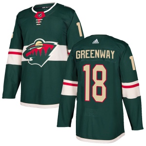 Youth Jordan Greenway Minnesota Wild Authentic Home Jersey - Green