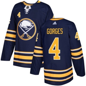 Youth Josh Gorges Buffalo Sabres Authentic Home Jersey - Navy Blue