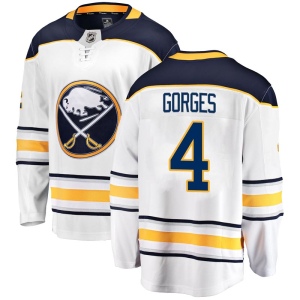 Youth Josh Gorges Buffalo Sabres Breakaway Away Jersey - White