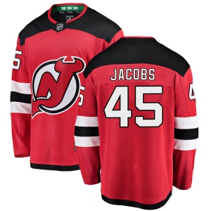 Youth Josh Jacobs New Jersey Devils Breakaway Home Jersey - Red