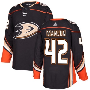 Youth Josh Manson Anaheim Ducks Authentic Home Jersey - Black