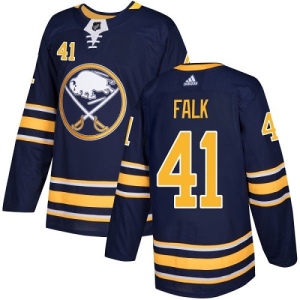 Youth Justin Falk Buffalo Sabres Authentic Home Jersey - Navy Blue