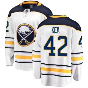 Youth Justin Kea Buffalo Sabres Breakaway Away Jersey - White