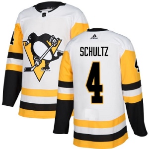 Youth Justin Schultz Pittsburgh Penguins Authentic Away Jersey - White