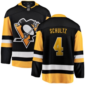 Youth Justin Schultz Pittsburgh Penguins Home Breakaway Jersey - Black