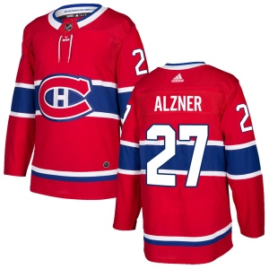 Youth Karl Alzner Montreal Canadiens Authentic Home Jersey - Red