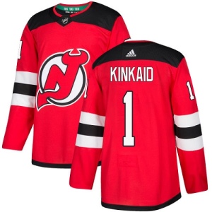 Youth Keith Kinkaid New Jersey Devils Authentic Home Jersey - Red