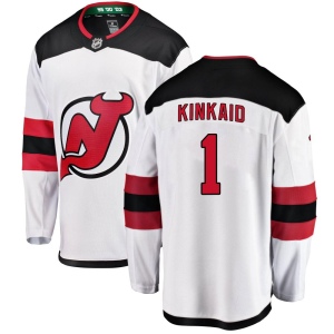 Youth Keith Kinkaid New Jersey Devils Breakaway Away Jersey - White