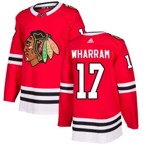 Youth Kenny Wharram Chicago Blackhawks Authentic Home Jersey - Red