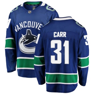 Youth Kevin Carr Vancouver Canucks Breakaway Home Jersey - Blue