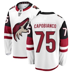 Youth Kyle Capobianco Arizona Coyotes Authentic Away Jersey - White