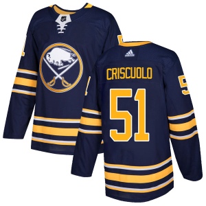 Youth Kyle Criscuolo Buffalo Sabres Authentic Home Jersey - Navy