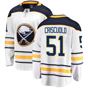 Youth Kyle Criscuolo Buffalo Sabres Breakaway Away Jersey - White