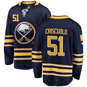 Youth Kyle Criscuolo Buffalo Sabres Breakaway Home Jersey - Navy Blue