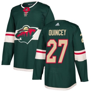 Youth Kyle Quincey Minnesota Wild Authentic Home Jersey - Green