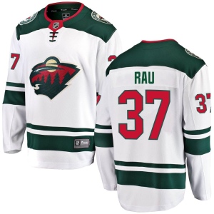 Youth Kyle Rau Minnesota Wild Breakaway Away Jersey - White