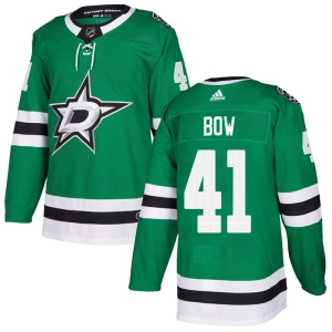 Youth Landon Bow Dallas Stars Authentic Home Jersey - Green