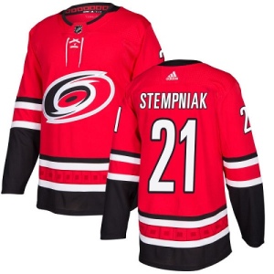 Youth Lee Stempniak Carolina Hurricanes Authentic Home Jersey - Red