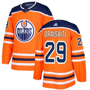 Youth Leon Draisaitl Edmonton Oilers Authentic Home Jersey - Orange