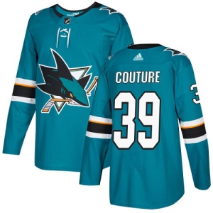 Youth Logan Couture San Jose Sharks Authentic Teal Home Jersey - Green