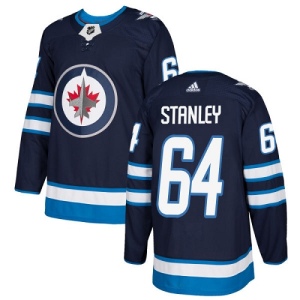 Youth Logan Stanley Winnipeg Jets Authentic Home Jersey - Navy Blue