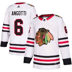 Youth Lou Angotti Chicago Blackhawks Authentic Away Jersey - White