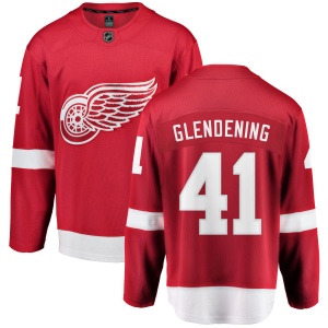 Youth Luke Glendening Detroit Red Wings Home Breakaway Jersey - Red