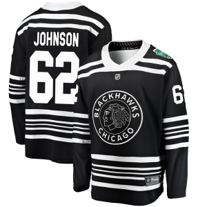 Youth Luke Johnson Chicago Blackhawks 2019 Winter Classic Breakaway Jersey - Black