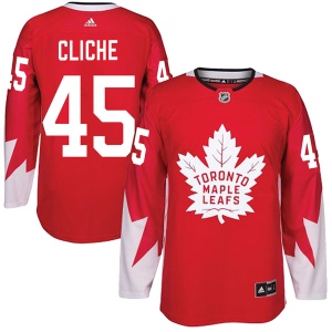 Youth Marc-Andre Cliche Toronto Maple Leafs Authentic Alternate Jersey - Red