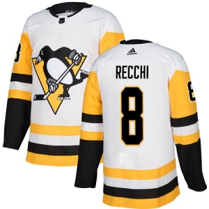 Youth Mark Recchi Pittsburgh Penguins Authentic Away Jersey - White