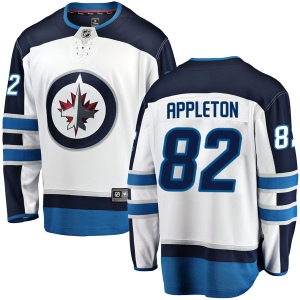 Youth Mason Appleton Winnipeg Jets Breakaway Away Jersey - White