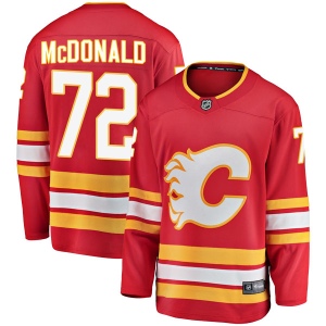 Youth Mason McDonald Calgary Flames Breakaway Alternate Jersey - Red