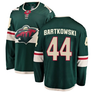 Youth Matt Bartkowski Minnesota Wild Breakaway Home Jersey - Green