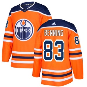 Youth Matt Benning Edmonton Oilers Authentic Home Jersey - Orange