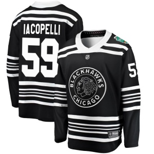 Youth Matt Iacopelli Chicago Blackhawks 2019 Winter Classic Breakaway Jersey - Black