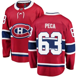 Youth Matthew Peca Montreal Canadiens Breakaway Home Jersey - Red