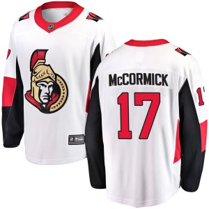 Youth Max McCormick Ottawa Senators Breakaway Away Jersey - White