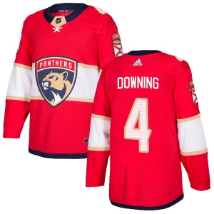 Youth Michael Downing Florida Panthers Authentic Home Jersey - Red