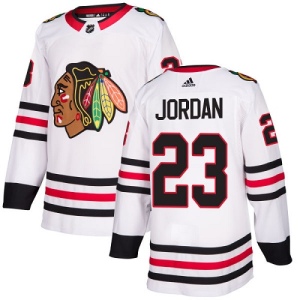 Youth Michael Jordan Chicago Blackhawks Authentic Away Jersey - White