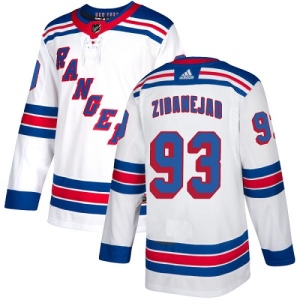 Youth Mika Zibanejad New York Rangers Authentic Away Jersey - White