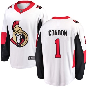 Youth Mike Condon Ottawa Senators Breakaway Away Jersey - White