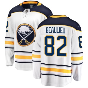 Youth Nathan Beaulieu Buffalo Sabres Breakaway Away Jersey - White