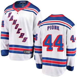 Youth Neal Pionk New York Rangers Breakaway Away Jersey - White