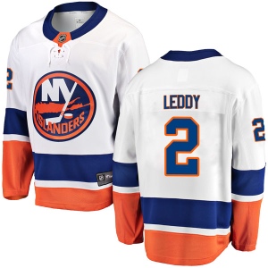 Youth Nick Leddy New York Islanders Breakaway Away Jersey - White