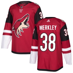 Youth Nick Merkley Arizona Coyotes Authentic Maroon Home Jersey