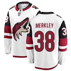 Youth Nick Merkley Arizona Coyotes Breakaway Away Jersey - White