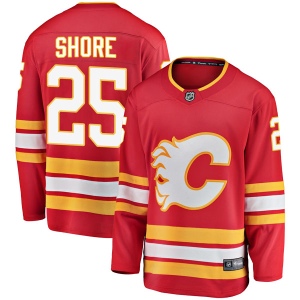 Youth Nick Shore Calgary Flames Breakaway Alternate Jersey - Red