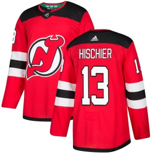 Youth Nico Hischier New Jersey Devils Authentic Home Jersey - Red