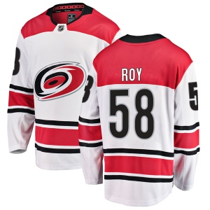 Youth Nicolas Roy Carolina Hurricanes Breakaway Away Jersey - White