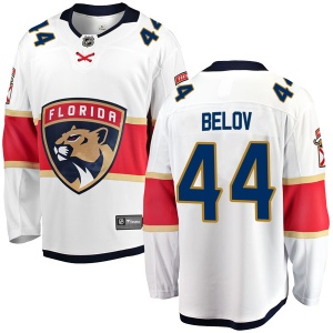 Youth Nikolai Belov Florida Panthers Breakaway Away Jersey - White